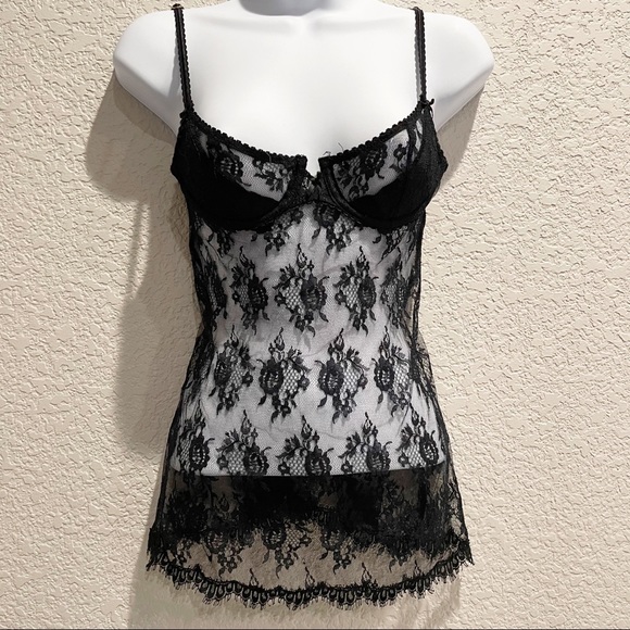 Victoria's Secret Other - victoria’s secret | very sexy black lace chemise lingerie